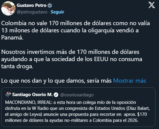 Presidente Petro Valeroso no se inclina ante nadie y defiende al pueblo colombiano. Petro Nuestro Santo Salvador Imagen Cortesia X Gustavo Petro