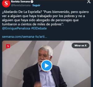 La pulla de Peñalosa a Abelardo de la Espriella Imagen Cortesía Revista Semana Colombia
